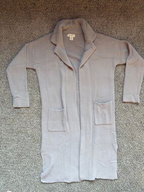 Jessica Simpson Long Open-Front Duster Cardigan - taupe XL